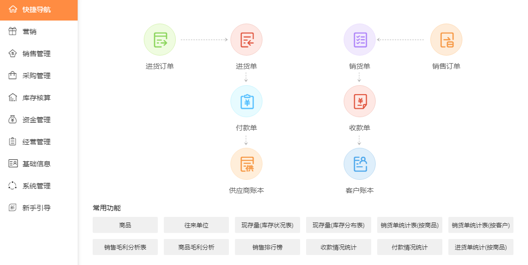 软件菜单